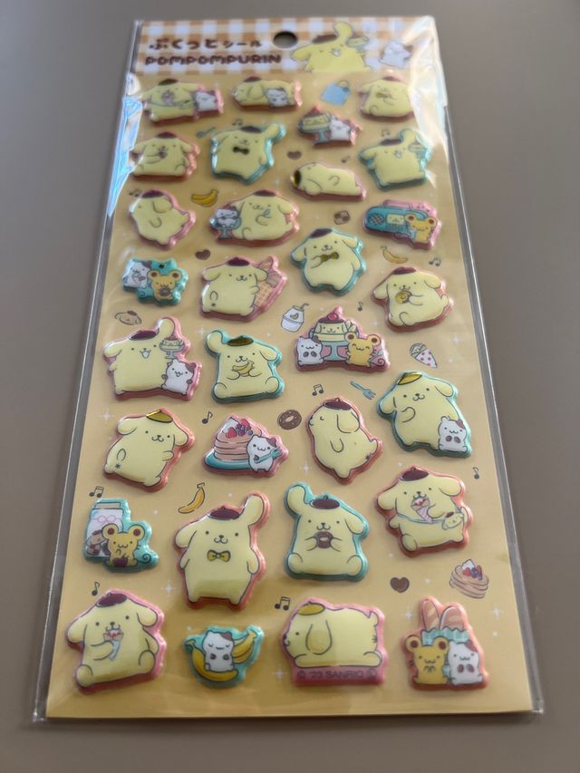 Pegatinas cúbicas Pompompurin Nuevas