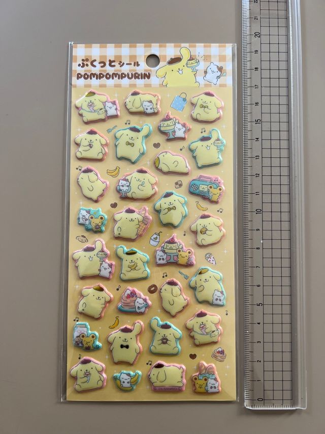 Pegatinas cúbicas Pompompurin Nuevas