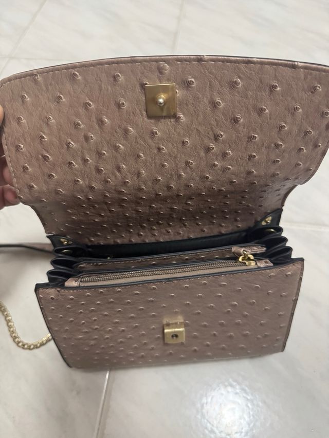 Borsa Caprisa Beige effetto pitone