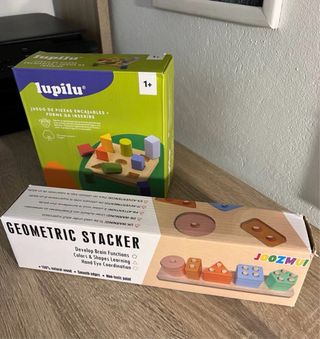 Juegos de madera para bebés de 1 a 3 años