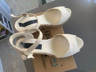 Zapatillas cuña valencianas mujer T40