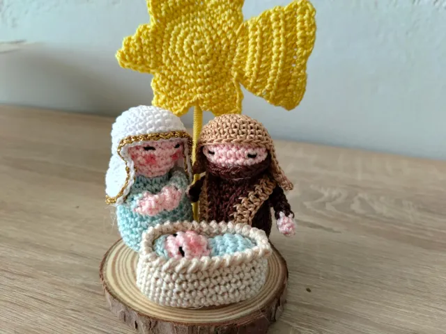Presepe uncinetto fatto a mano