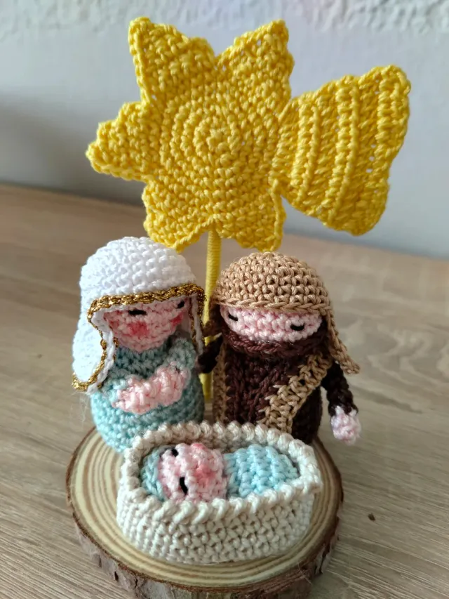 Presepe uncinetto fatto a mano