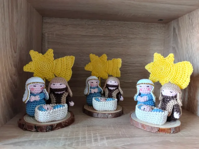 Presepe uncinetto fatto a mano