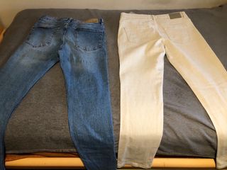 Pack 2 Pantalones vaqueros (BEIGE y AZUL)
