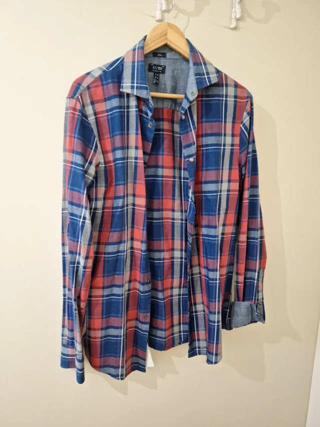 Camisa Armani Jeans cuadros hombre