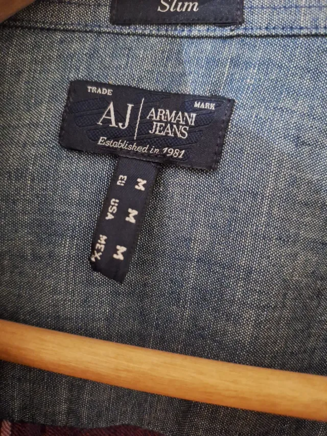 Camisa Armani Jeans cuadros hombre