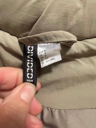 Abrigo acolchado largo señora beige