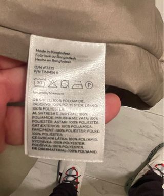 Abrigo acolchado largo señora beige