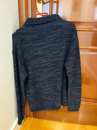 Jersey Inside azul cuello vuelto botones