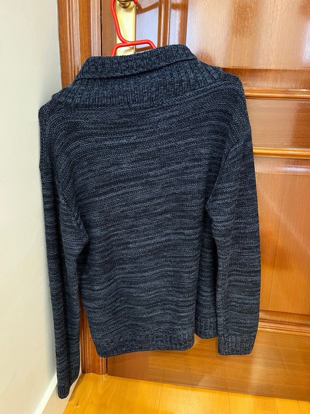 Jersey Inside azul cuello vuelto botones