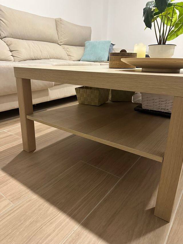 Mesa Centro Ikea Lack Roble 120x80