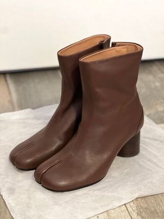 Botas Maison Margiela Tabi Marrón Cuero