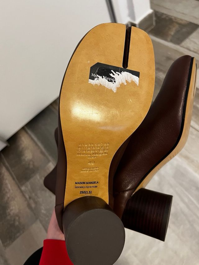 Botas Maison Margiela Tabi Marrón Cuero