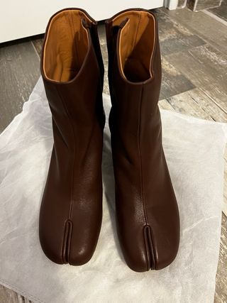 Botas Maison Margiela Tabi Marrón Cuero