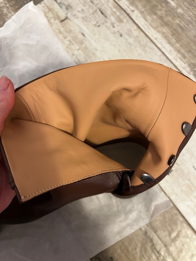 Botas Maison Margiela Tabi Marrón Cuero