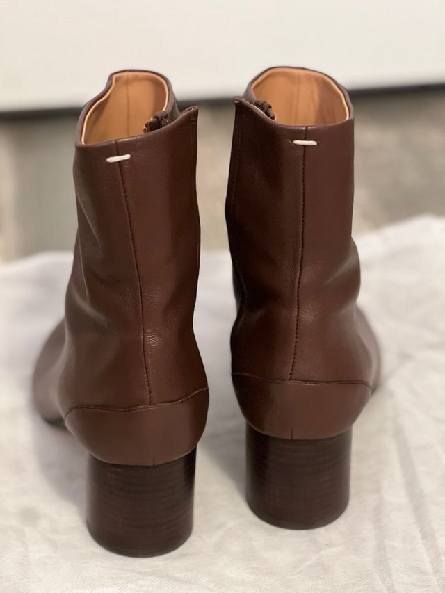 Botas Maison Margiela Tabi Marrón Cuero