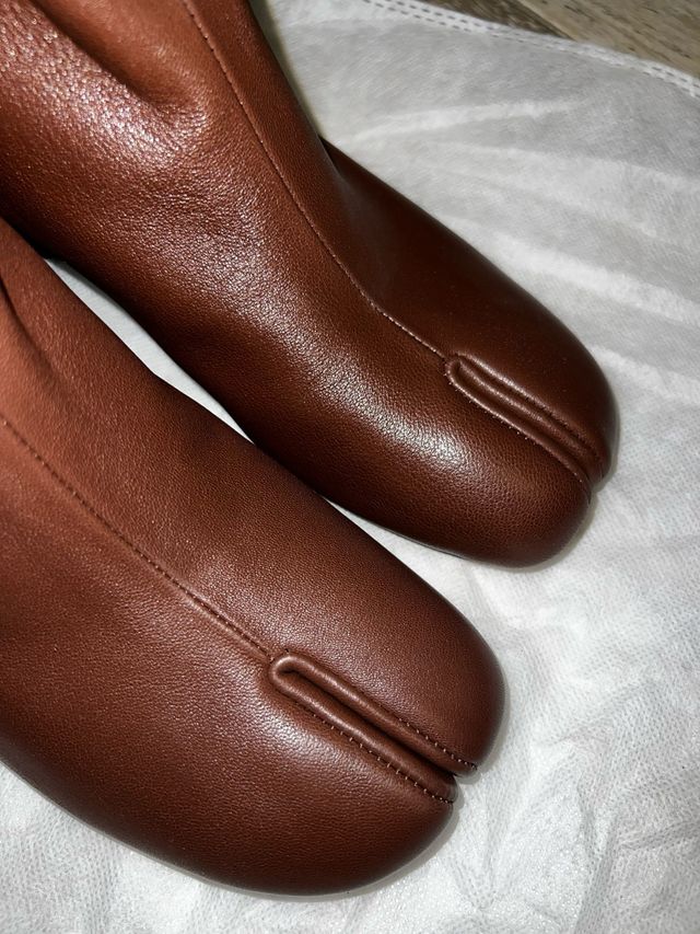 Botas Maison Margiela Tabi Marrón Cuero
