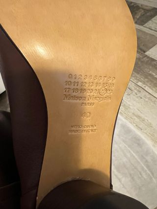 Botas Maison Margiela Tabi Marrón Cuero