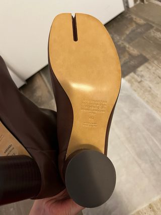 Botas Maison Margiela Tabi Marrón Cuero