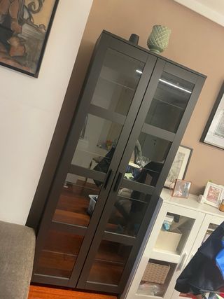 Vitrina Brimnes Ikea Negra