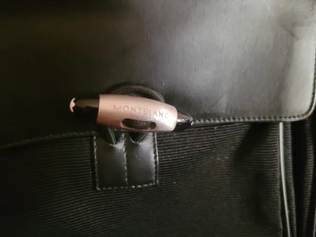 Bolsa Maletín Montblanc Auténtica Negra