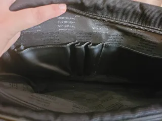 Bolsa Maletín Montblanc Auténtica Negra