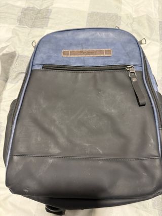 Mochila Pepe London azul y negra