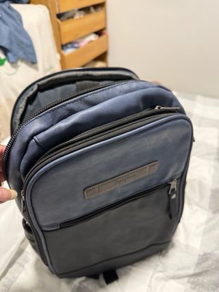 Mochila Pepe London azul y negra