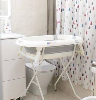 Bañera Bebé Plegable con Soporte.Regalo accesorio