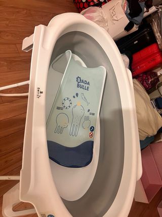 Bañera Bebé Plegable con Soporte.Regalo accesorio