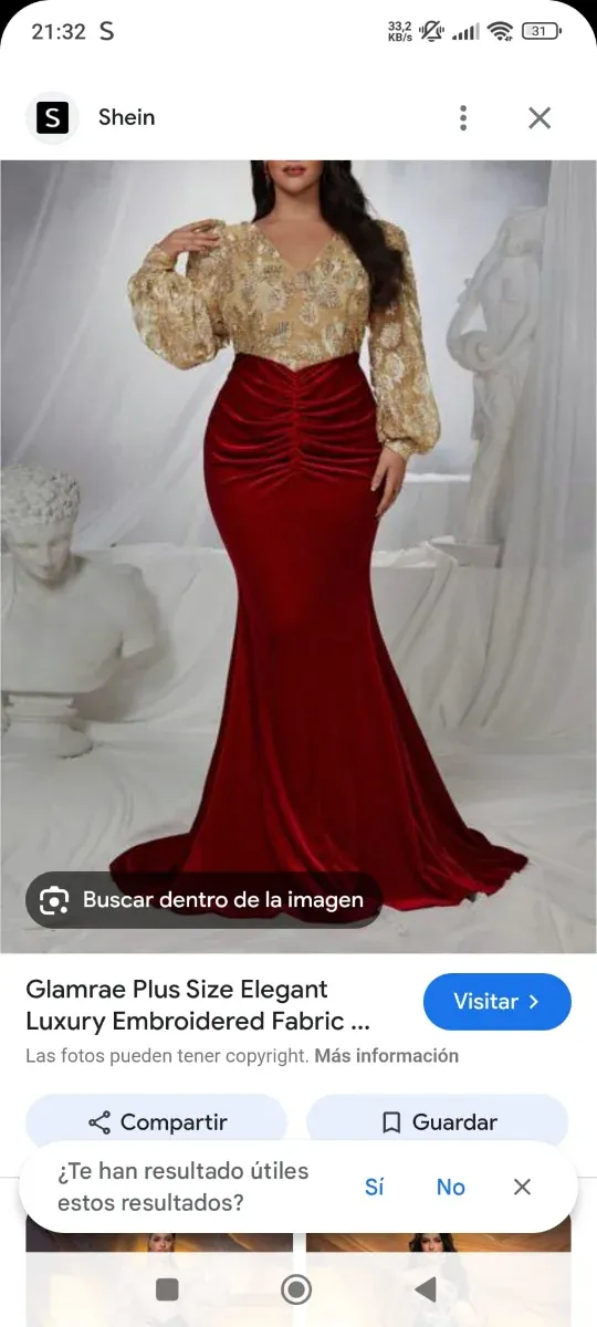 Vestido Shein Elegante Talla XXL