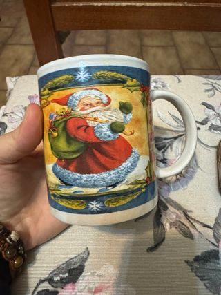 Tazza Natale Babbo Natale + Portafoto Argento