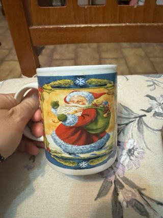 Tazza Natale Babbo Natale + Portafoto Argento