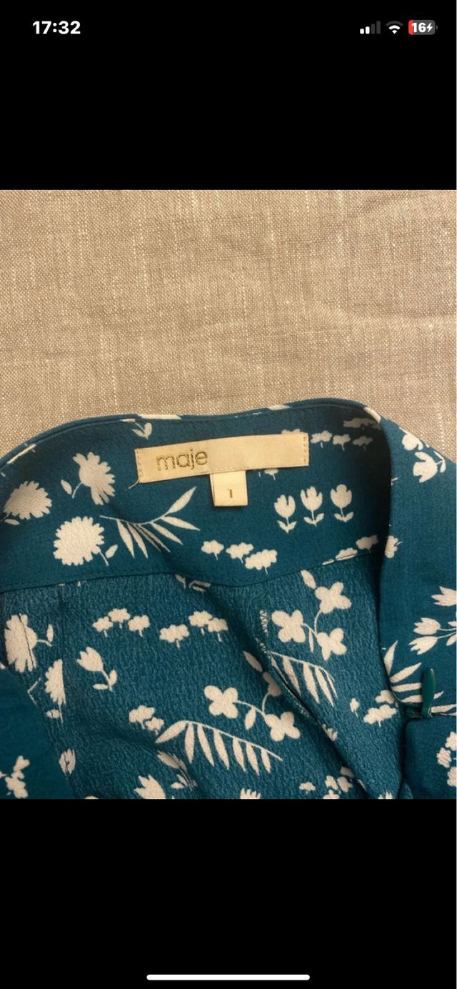 Pantalón estampado bonito verde azulado y blanco