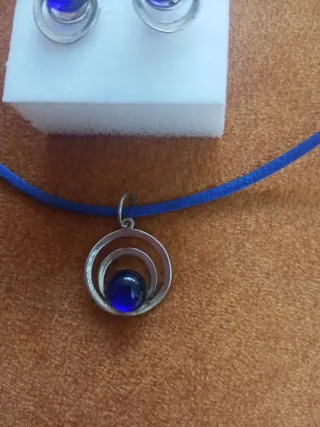 Conjunto Plata 925: Pendientes y Colgante