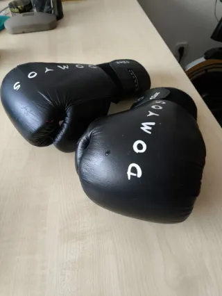 Guantes de boxeo Domyos negros 12oz