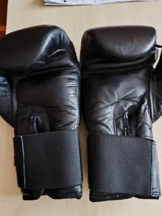 Guantes de boxeo Domyos negros 12oz