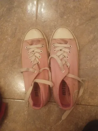 Bambas Mustang Mujer Rosas Talla X