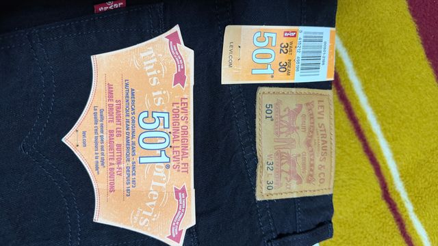 Pantalón Levi's 501 Negro Talla M - Nuevo