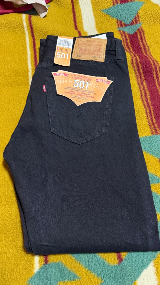 Pantalón Levi's 501 Negro Talla M - Nuevo