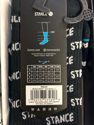 Calze Stance Set 3 Paia Taglia L