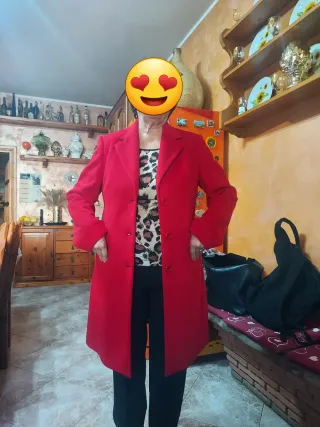 Cappotto donna rosso mai indossato