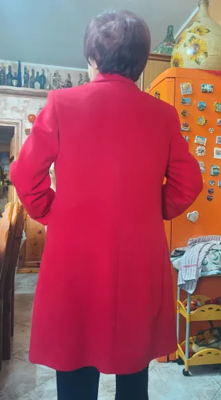 Cappotto donna rosso mai indossato