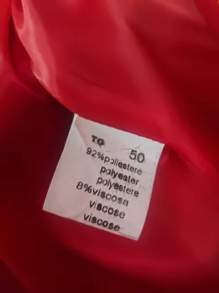 Cappotto donna rosso mai indossato