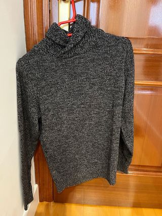 Jersey Springfield cuello vuelto gris