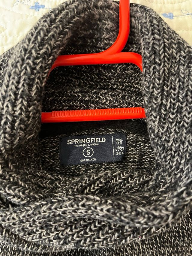 Jersey Springfield cuello vuelto gris