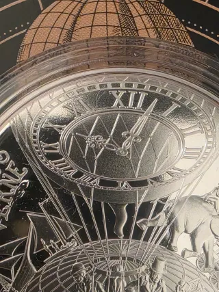 Moneda 10€ Plata Julio Verne 80 Días