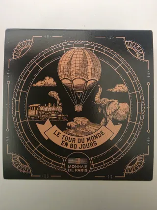 Moneda 10€ Plata Julio Verne 80 Días