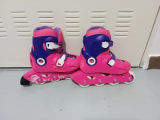 Patines en línea rosas para niña